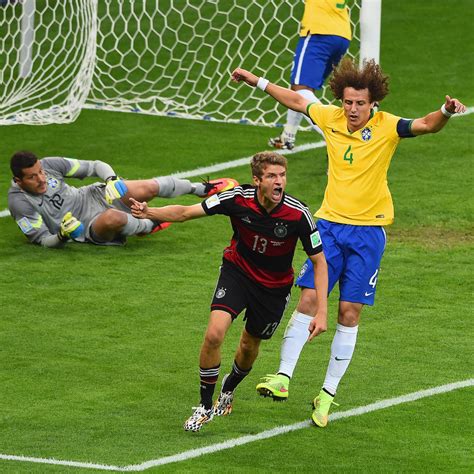 Brazil vs Germany. FIFA World Cup Semi-Final. 9:00pm, Tuesday 8th July 2014. Estadio Mineirao Attendance: Attendance 58,141. Brazil 1. Oscar (90' 90th minute) Germany 7. T ...